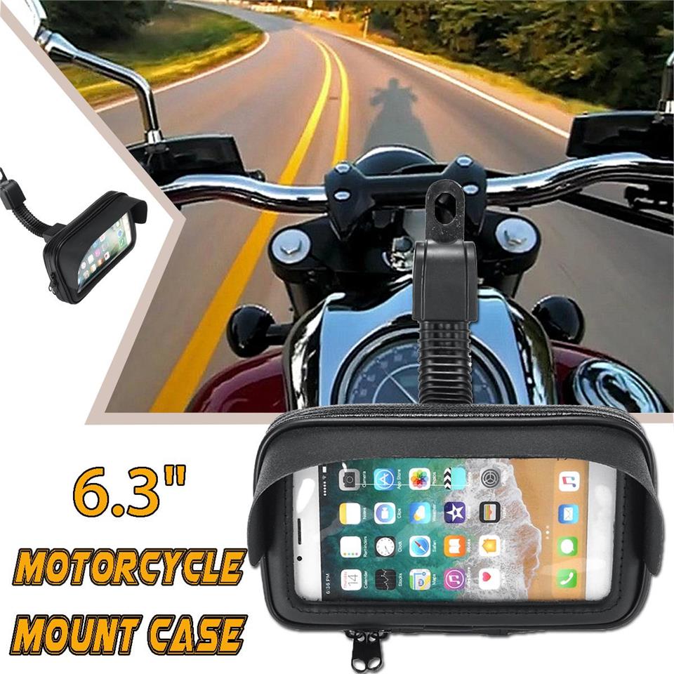 Motosiklet Waterprof Gps Telefon Tutucu Güneşlikli