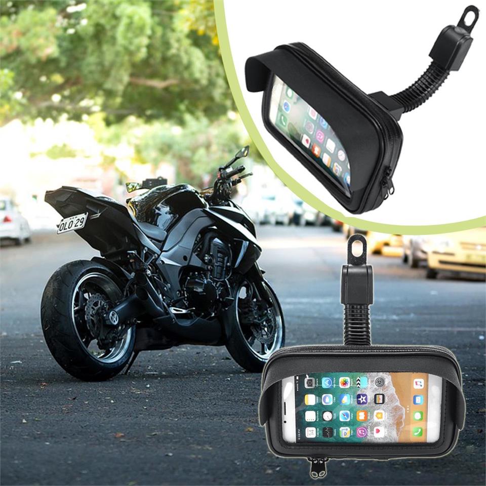 Motosiklet Waterprof Gps Telefon Tutucu Güneşlikli