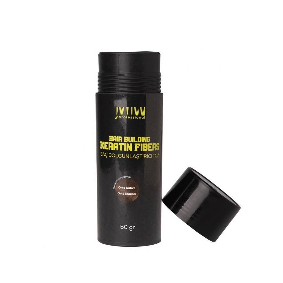 Saç Dolgunlaştırıcı Fiber Keratin Toz Orta Kahve ve Orta Kumral