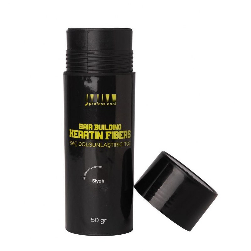 Saç Dolgunlaştırıcı Fiber Keratin Toz Orta Siyah
