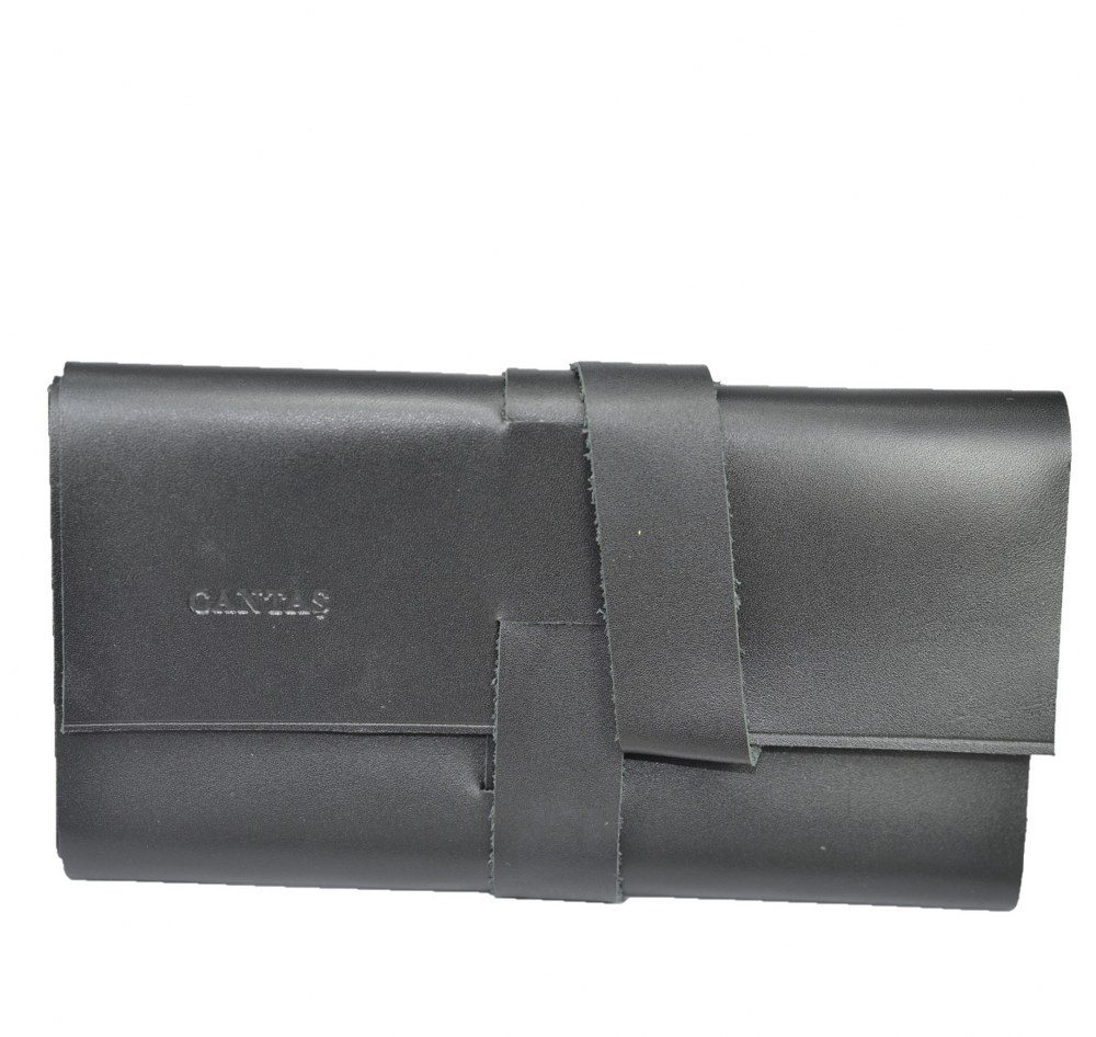 Hakiki Deri  Organizer Large Rulo Siyah