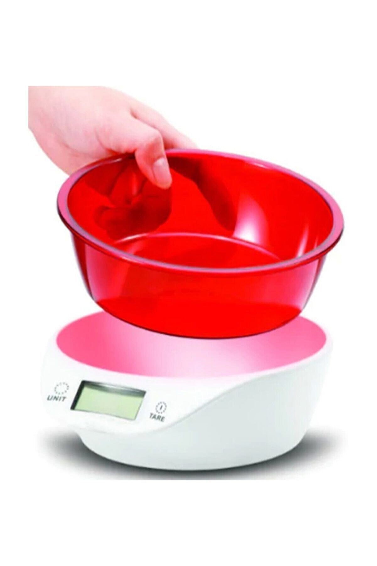Hazneli Lcd Ekran Dijital Mutfak Terazisi 5 Kg