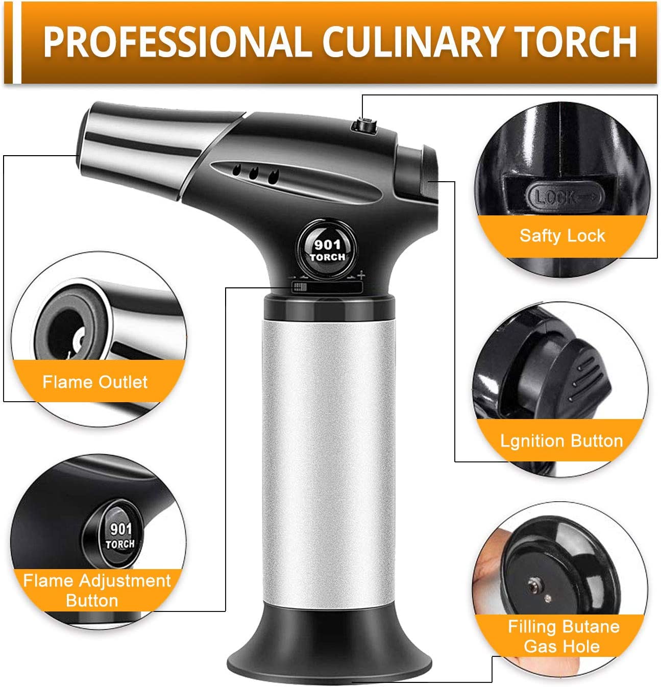 SM506M Bütan Torch Pürmüz 1300 Derece
