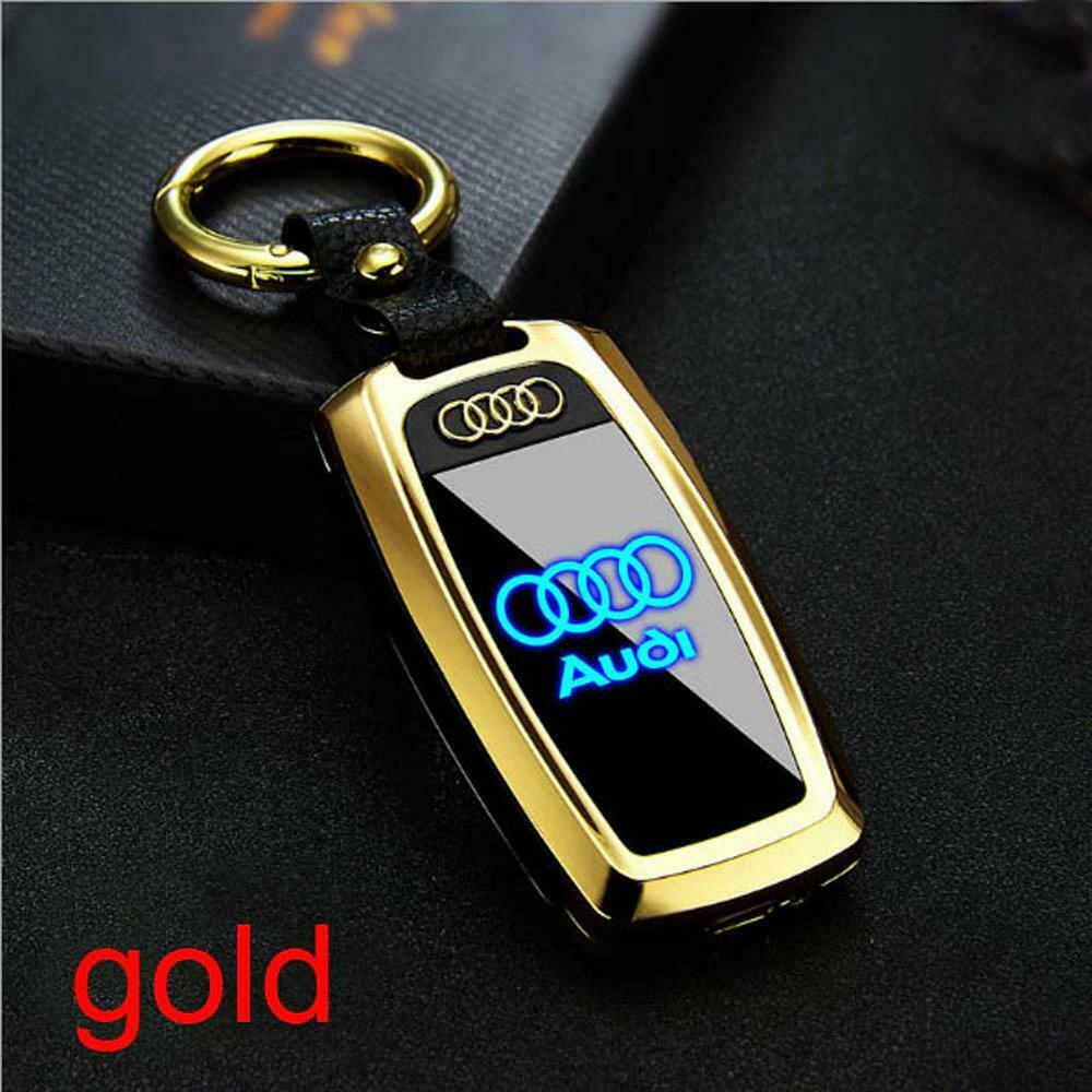 Usb Şarjlı Audi Anahtarı Görünümlü Fenerli Çakmak Altın