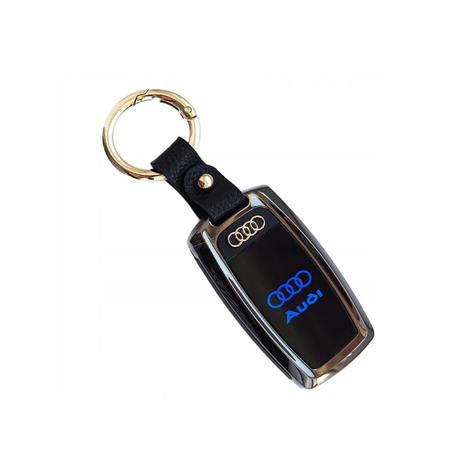 Usb Şarjlı Audi Anahtarı Görünümlü Fenerli Çakmak Siyah
