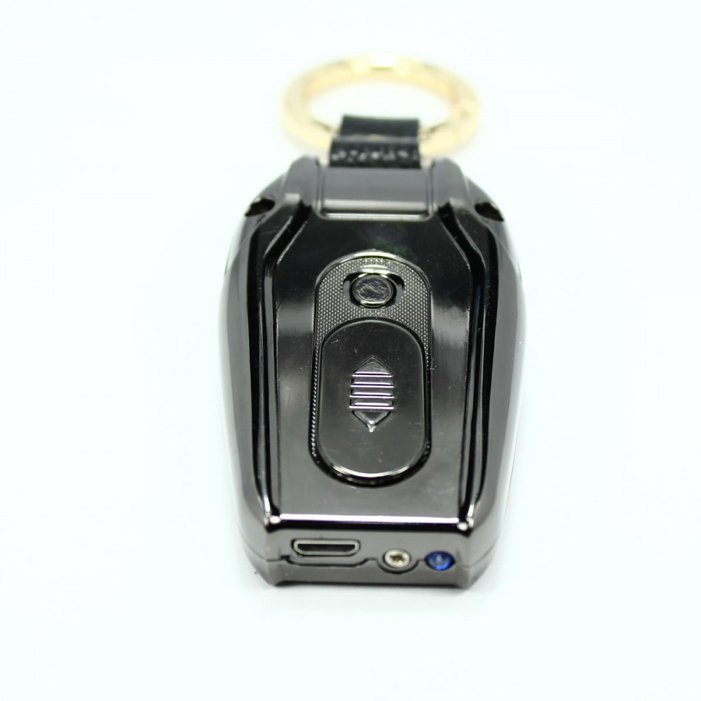 Usb Şarjlı Audi Anahtarı Görünümlü Fenerli Çakmak Siyah