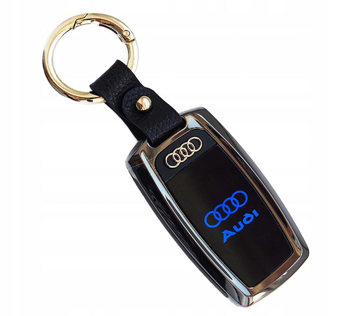 Usb Şarjlı Audi Anahtarı Görünümlü Fenerli Çakmak Siyah