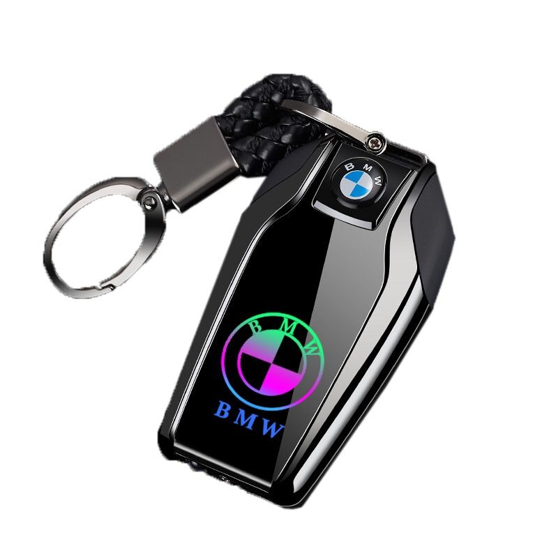 Usb Şarjlı Bmw Anahtarı Görünümlü Fenerli Çakmak Siyah