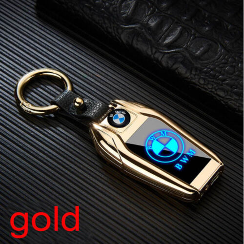 Usb Şarjlı Bmw Anahtarı Görünümlü Fenerli Çakmak Altın