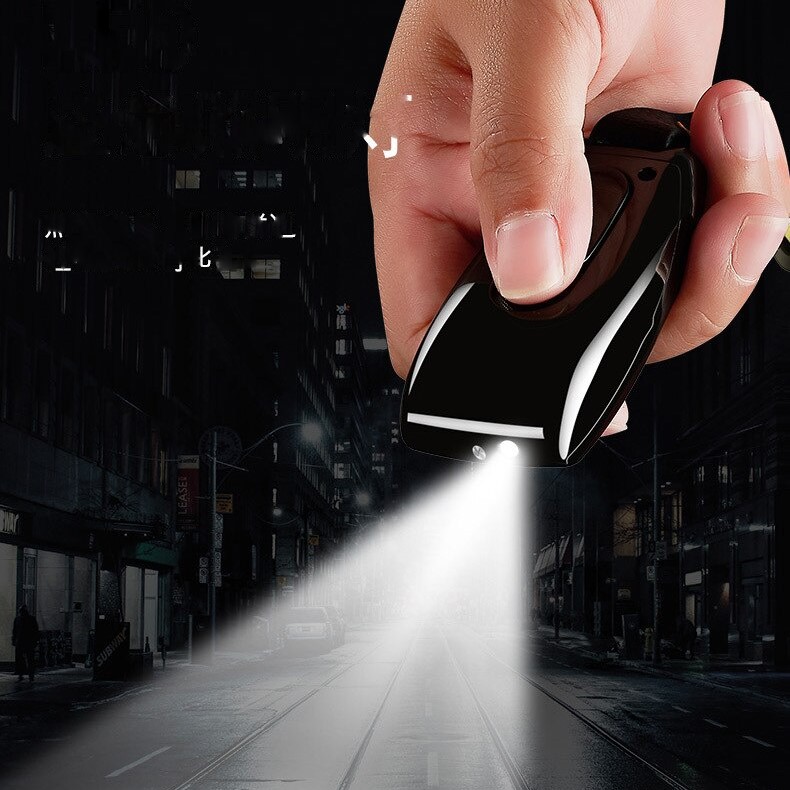 Usb Şarjlı Mercedes Anahtarı Görünümlü Fenerli Çakmak Siyah