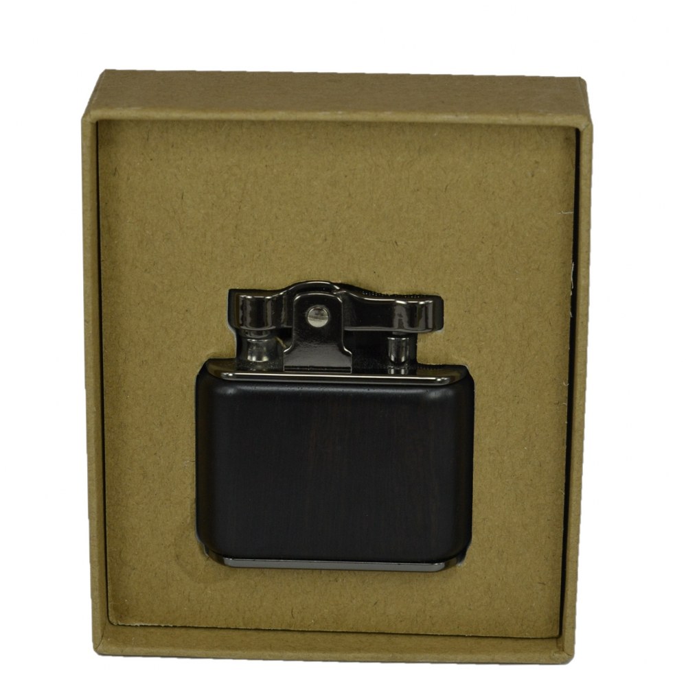 Sm-549T Benzinli Ahşap Retro Çakmak Siyah