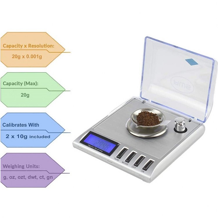Hassas Laboratuvar Terazisi 20 ile 0.001 Gram Hassasiyetli