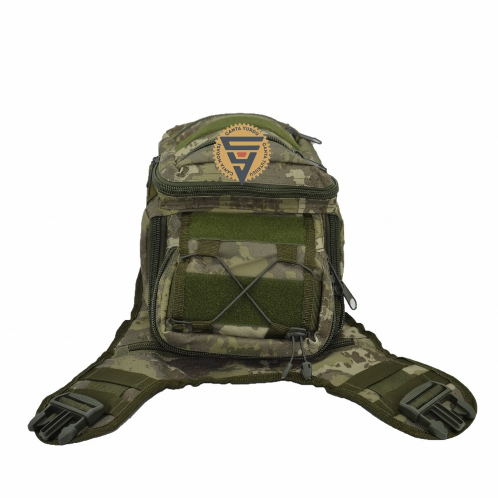 Taktikal Crossbody Askılı Omuz Çantası Tsk Kamuflaj