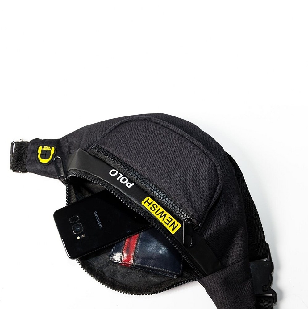 Newish Polo Accessories Bel Çantası Siyah
