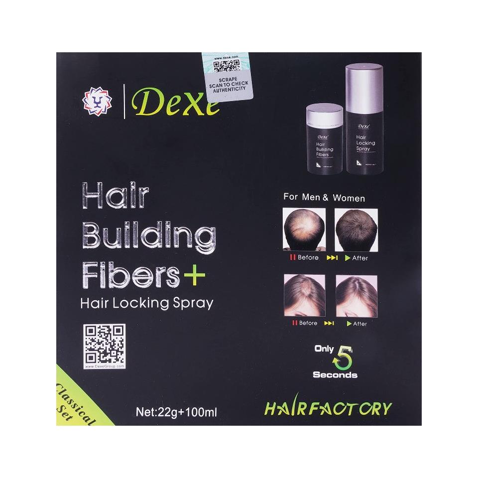 Dexe Saç Dolgunlaştırıcı Fiber Keratin Toz ve Sprey Siyah