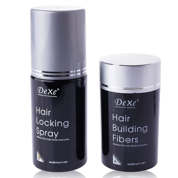 Dexe Saç Dolgunlaştırıcı Fiber Keratin Toz ve Sprey Siyah