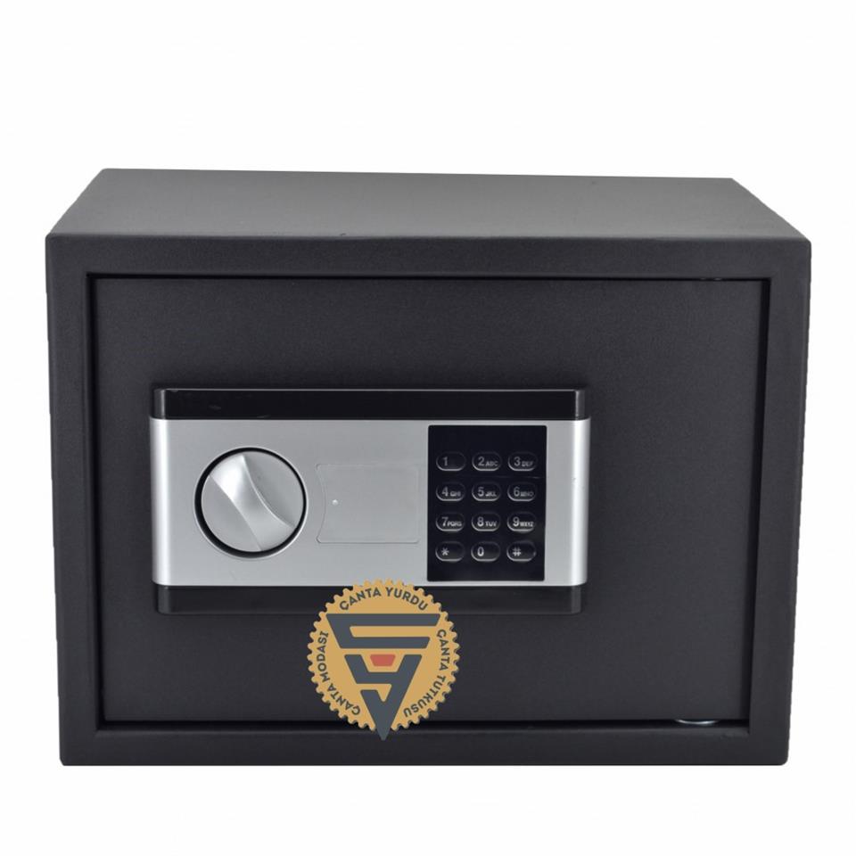 Elektronik Şifreli ve Kilitli Çelik Kutu Kasa 35x25x25