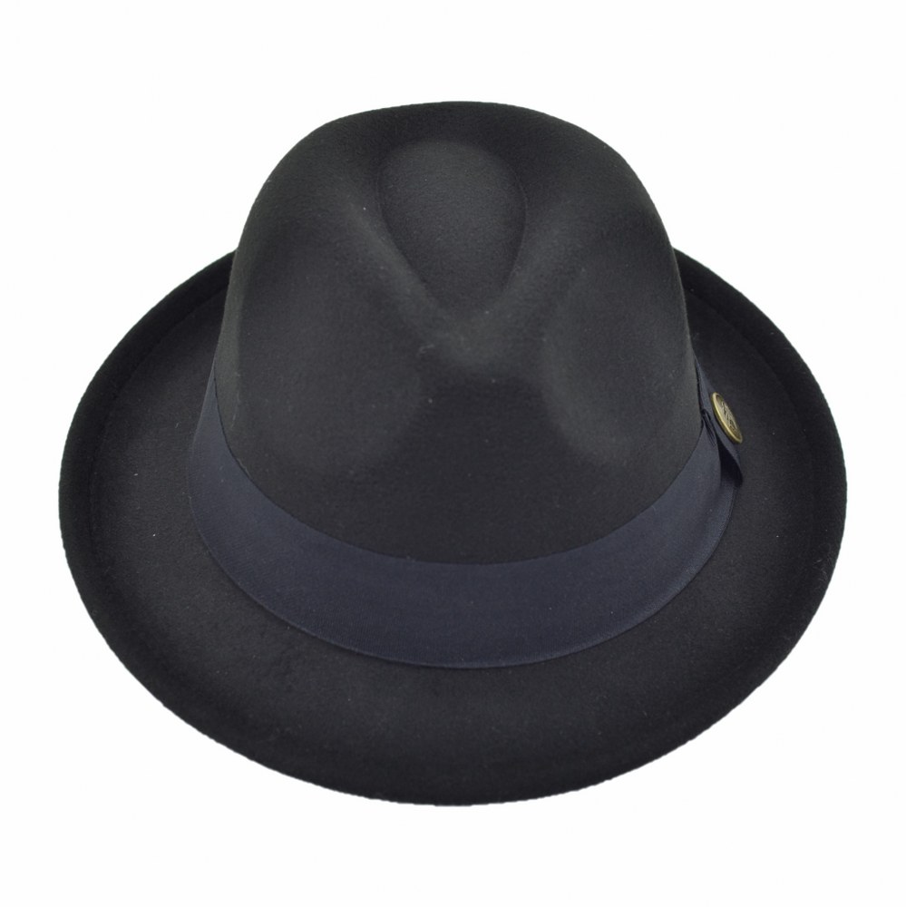 Fötr Fedora Şapka Panama Kasket Siyah