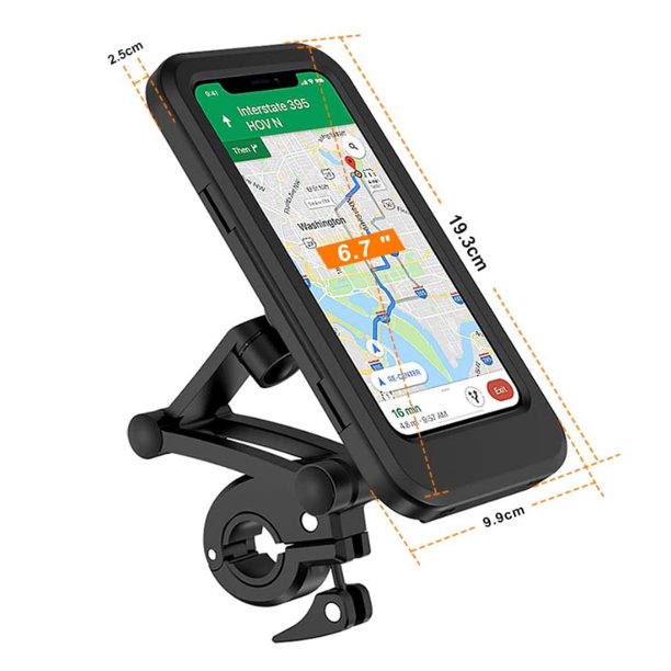 Motosiklet Waterprof Gps Gidon Kasalı Telefon Tutucu 