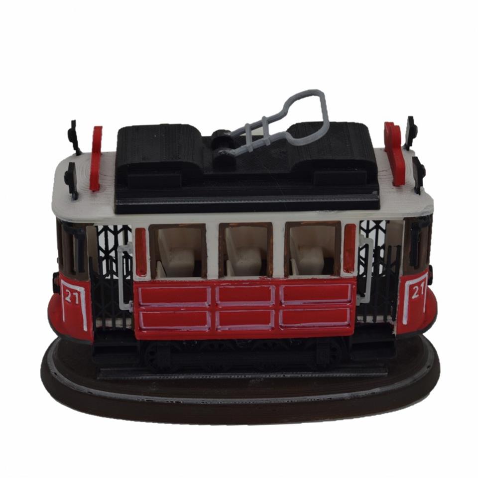 Dekoratif Nostaljik Biblo Taksim Tramvay