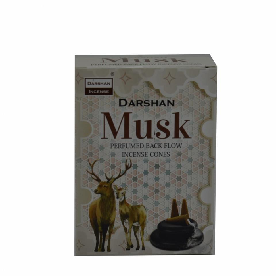 Darshan Musk Aromalı Ters Akış Tütsü 120 Adet