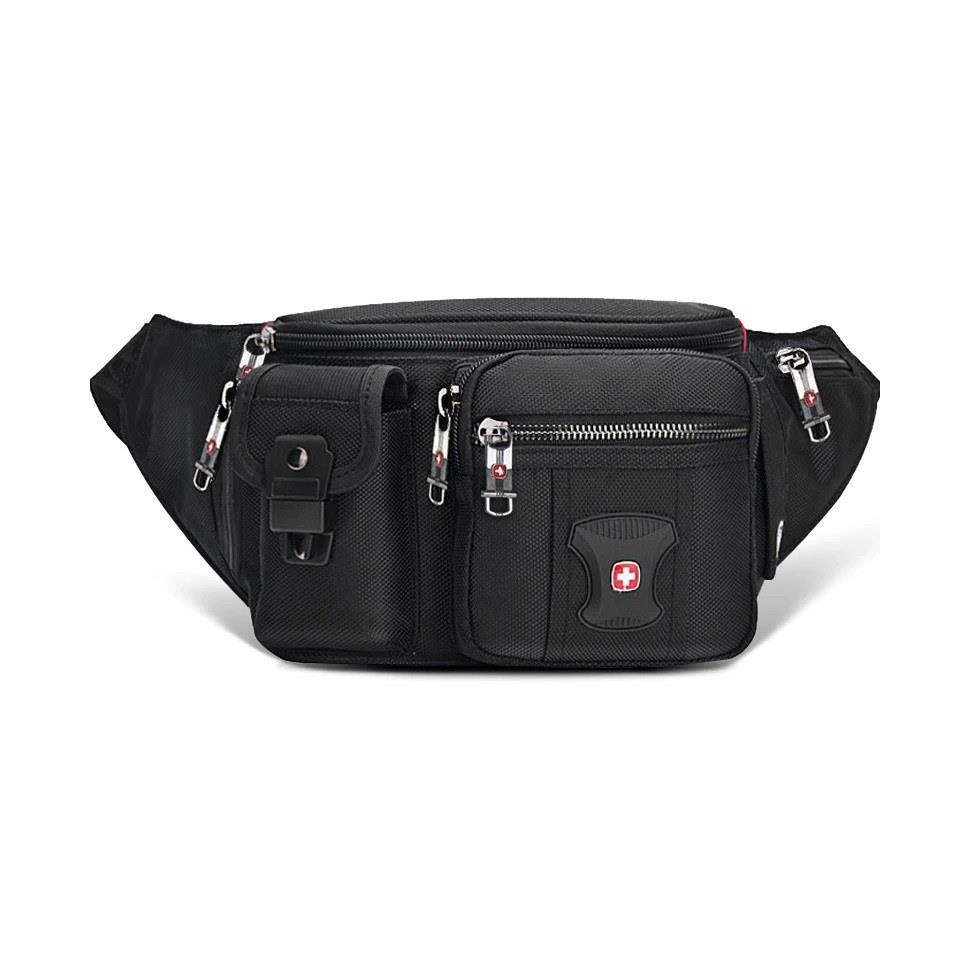 Swiss Multifunction İsviçre Bel Çantası Siyah
