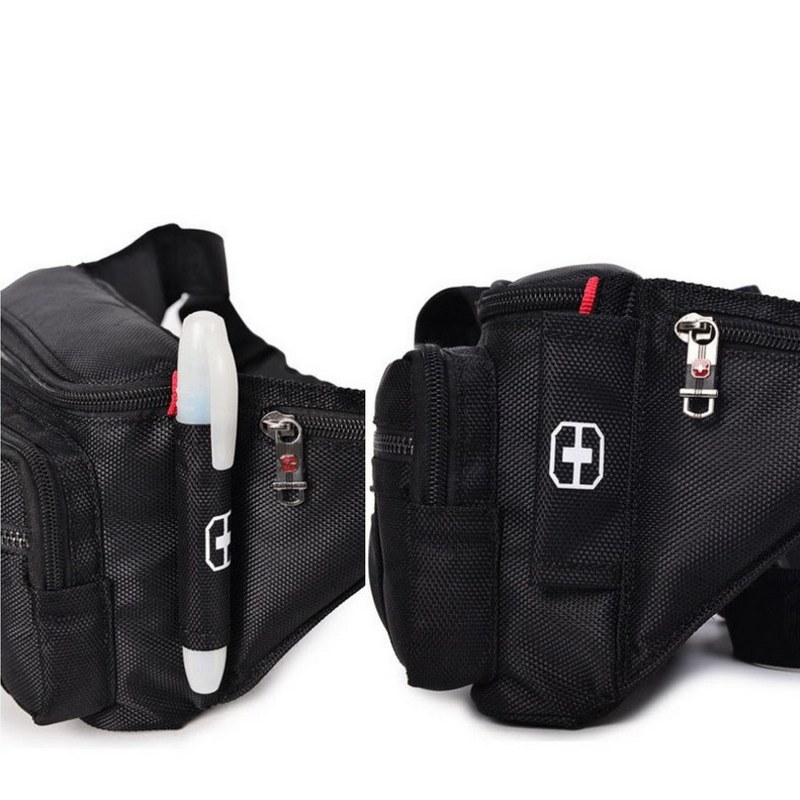 Swiss Multifunction İsviçre Bel Çantası Siyah