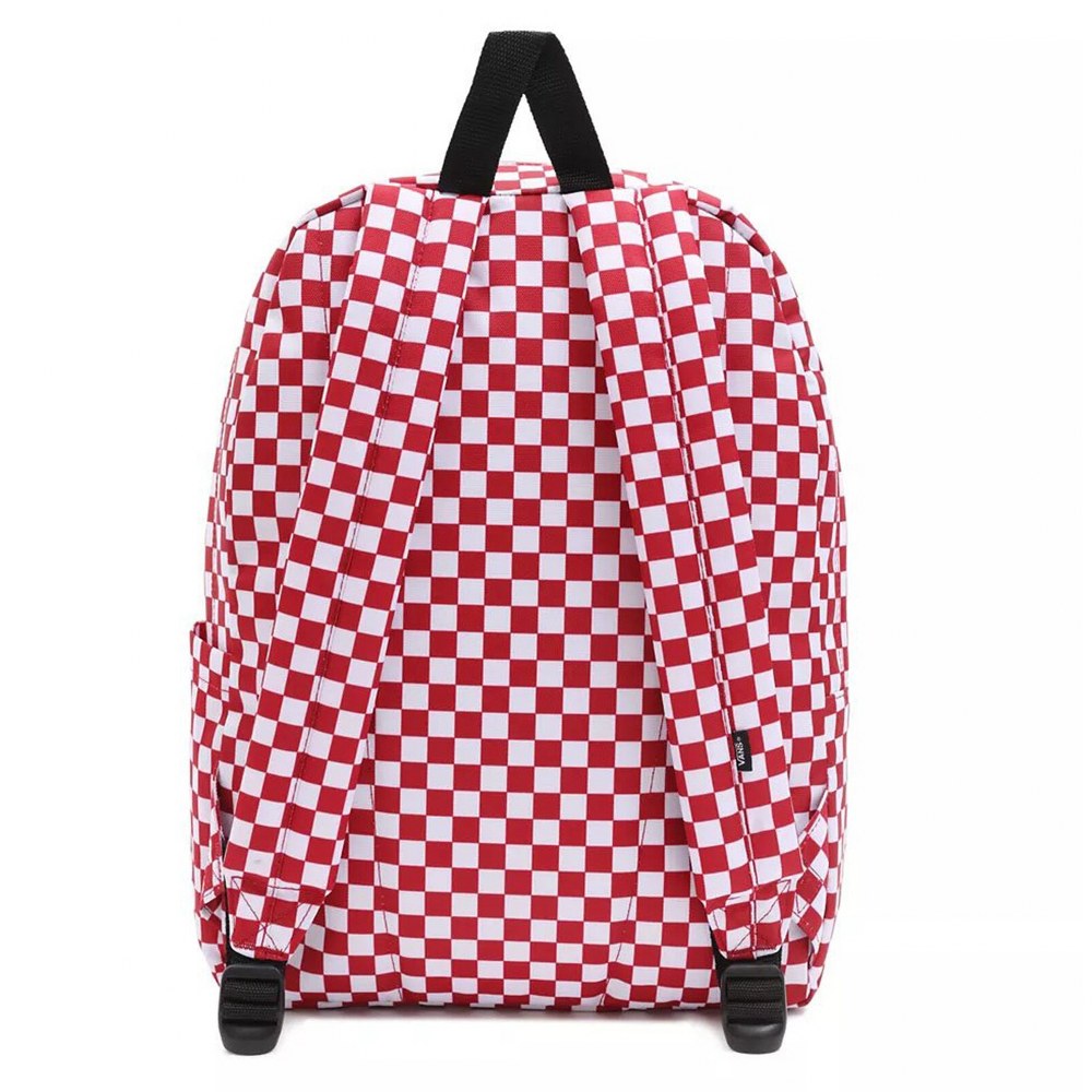 Vans Mn Old Skool Check Backpack Sırt Çantası Kırmızı