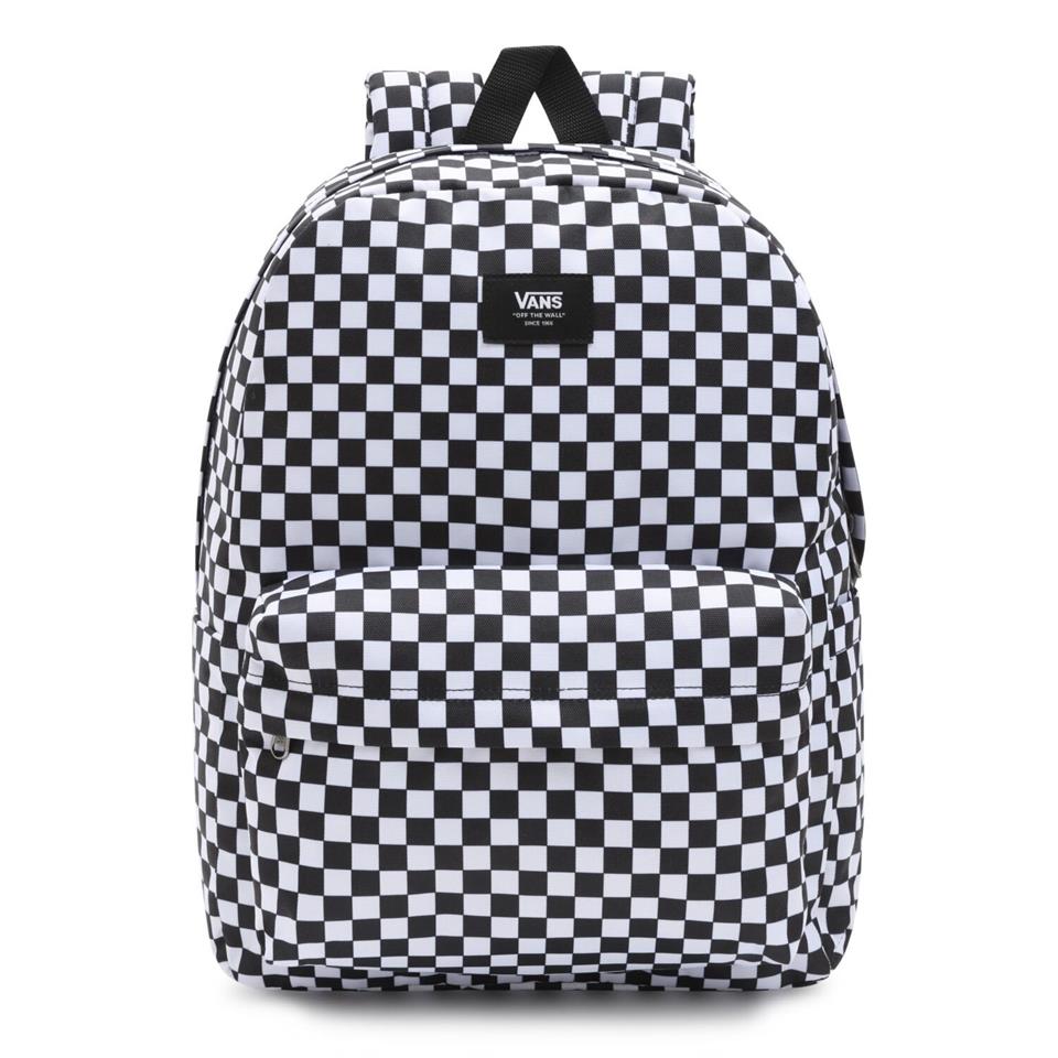 Vans Mn Old Skool Check Backpack Sırt Çantası Damalı Beyaz