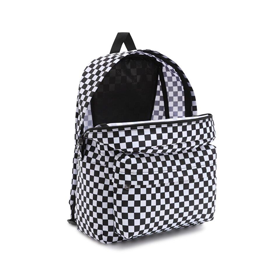 Vans Mn Old Skool Check Backpack Sırt Çantası Damalı Beyaz
