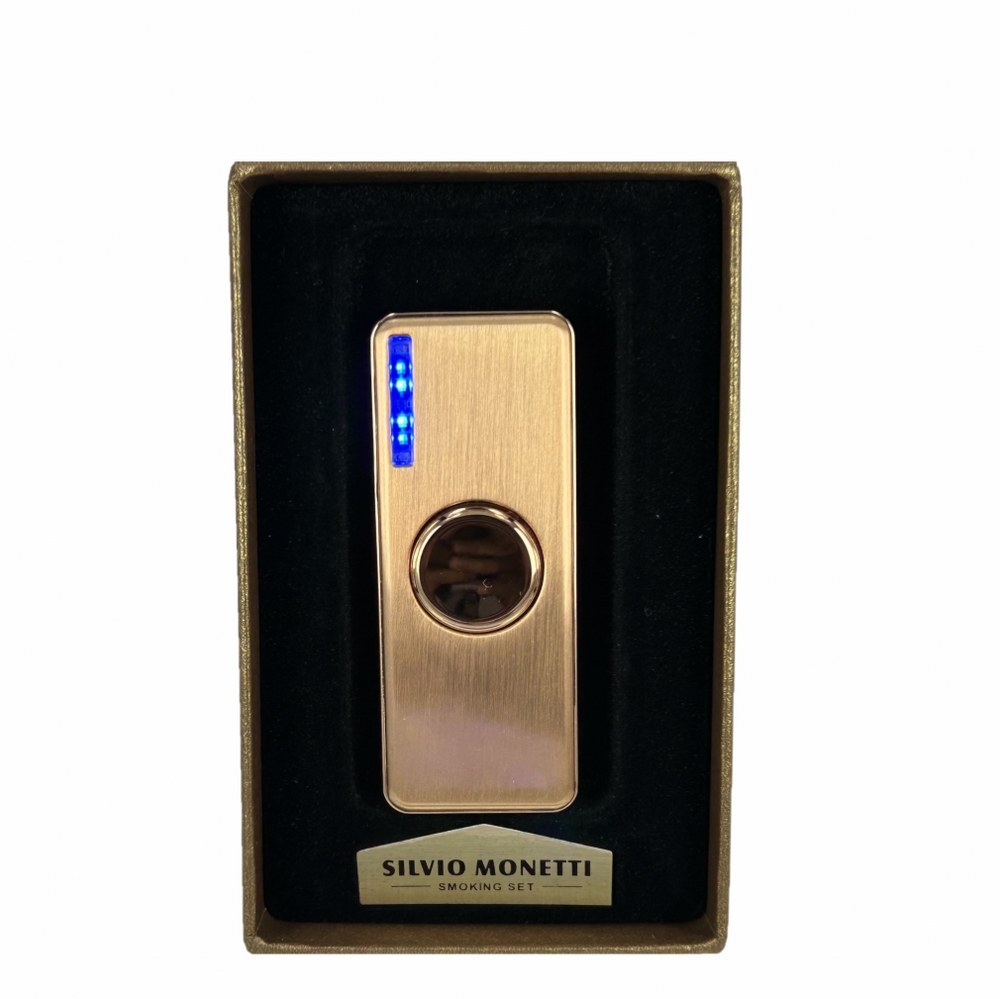 Usb Şarjlı Işık Çarklı Elektronik Çakmak Altın