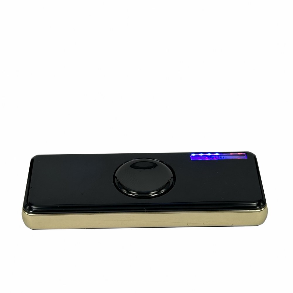 Usb Şarjlı Işık Çarklı Elektronik Çakmak Siyah