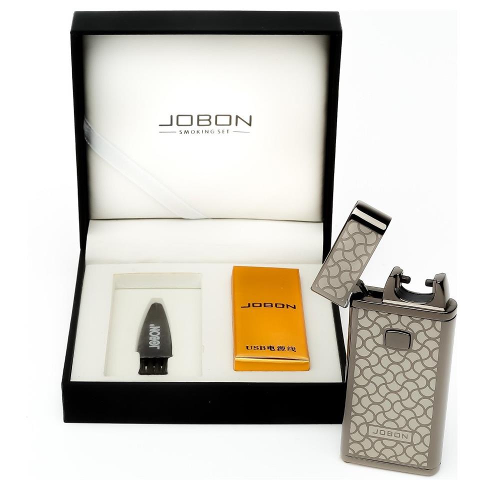 Jobon USB Elektrikli Şarjlı Çakmak Gümüş