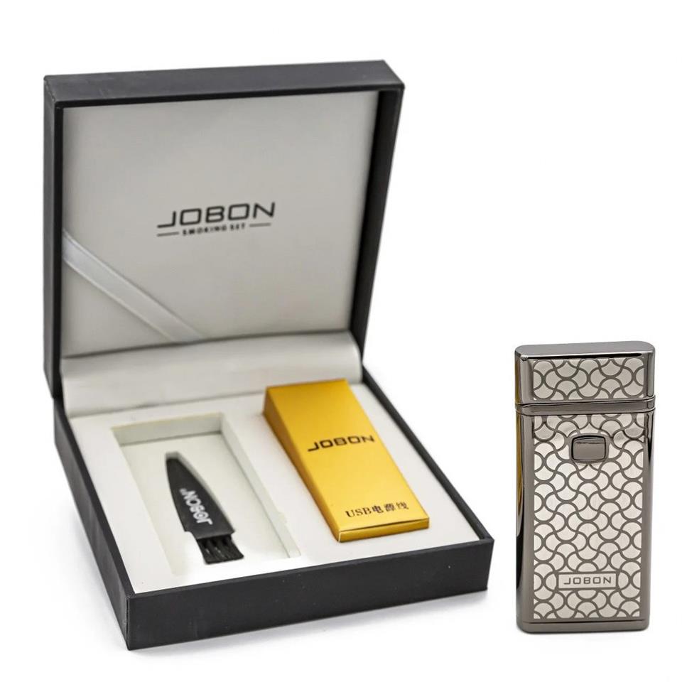 Jobon USB Elektrikli Şarjlı Çakmak Gümüş