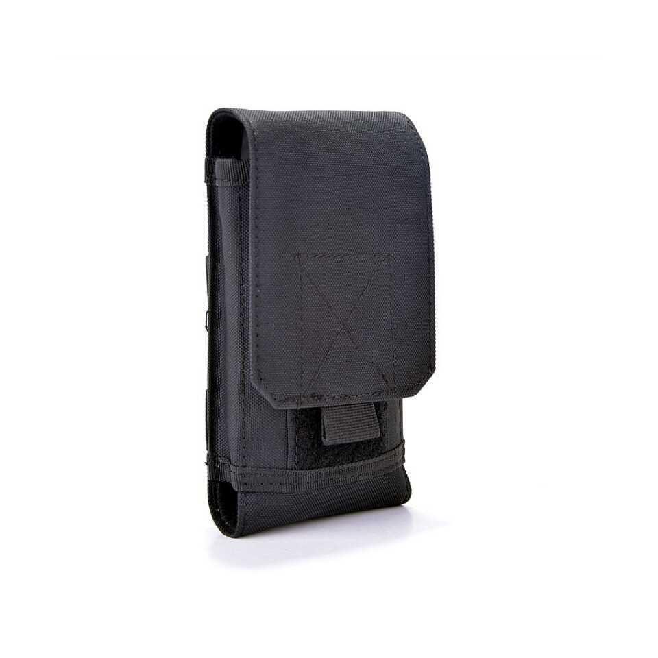 Plus Model Cep Telefonları İçin Kılıf Bel Çantası Siyah