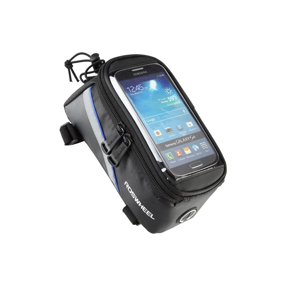Roswheel Telefon Tutucu Gidon Bisiklet Çantası Siyah