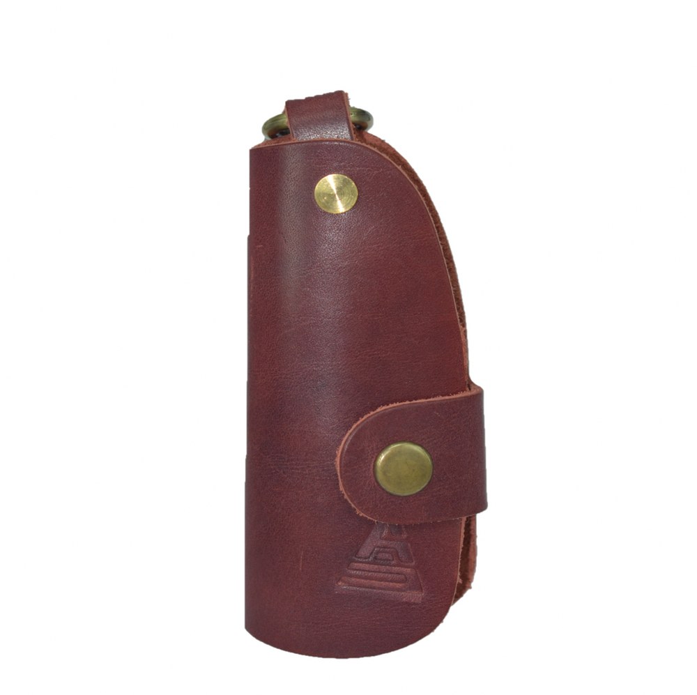 Hakiki Deri Slim Anahtarlık Bordo