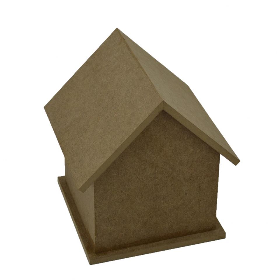 Dörtlü Büyük Boy Ahşap Kuş Yuvası 20x20 Cm