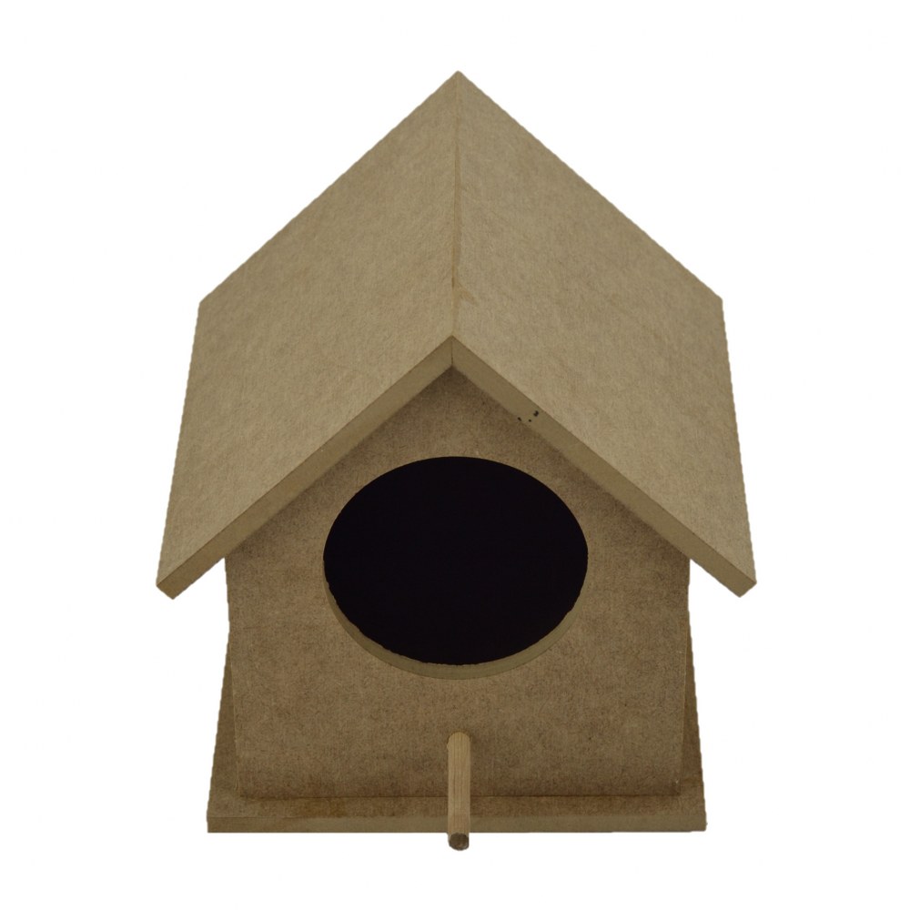 Dörtlü Büyük Boy Ahşap Kuş Yuvası 20x20 Cm