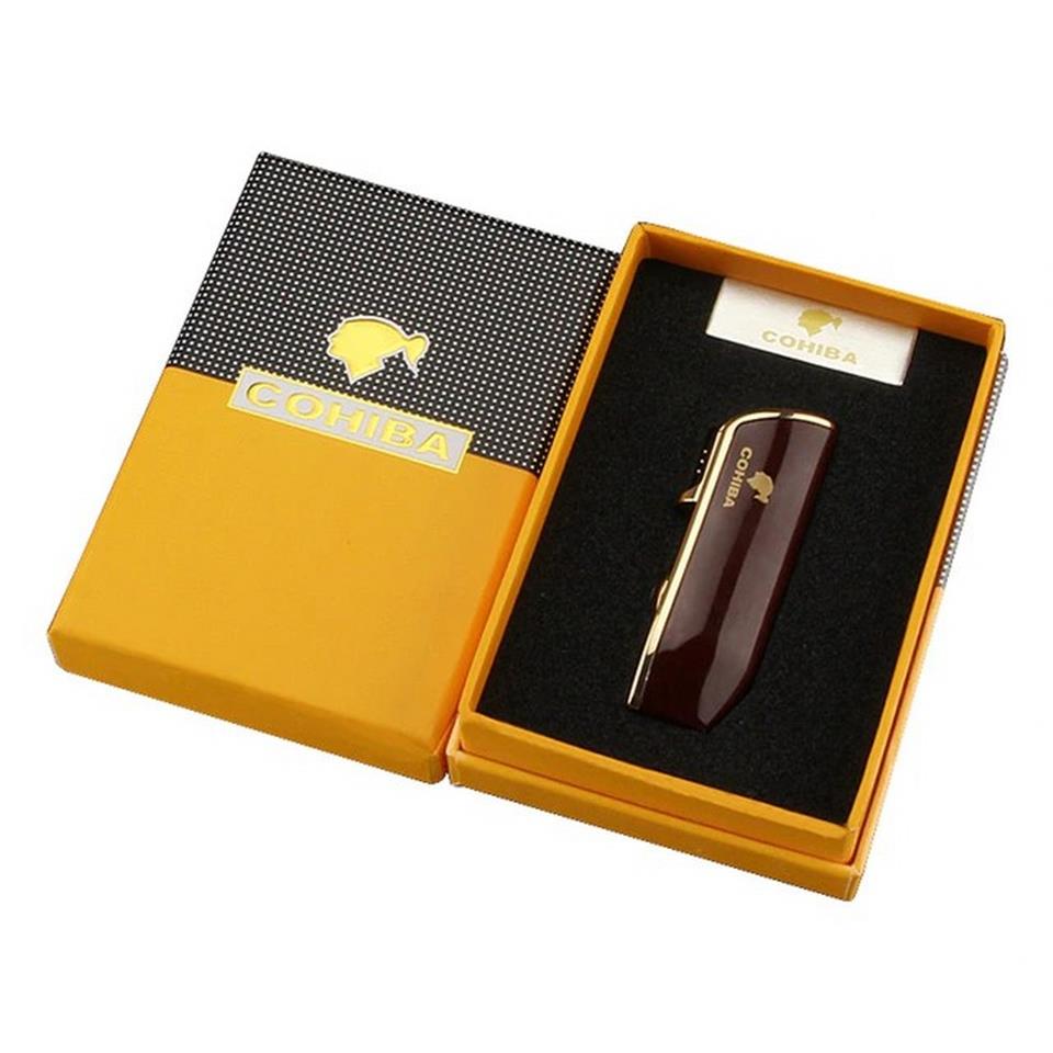 Cohiba CCM0215 3 Jet Torch Puro Çakmağı Kahve