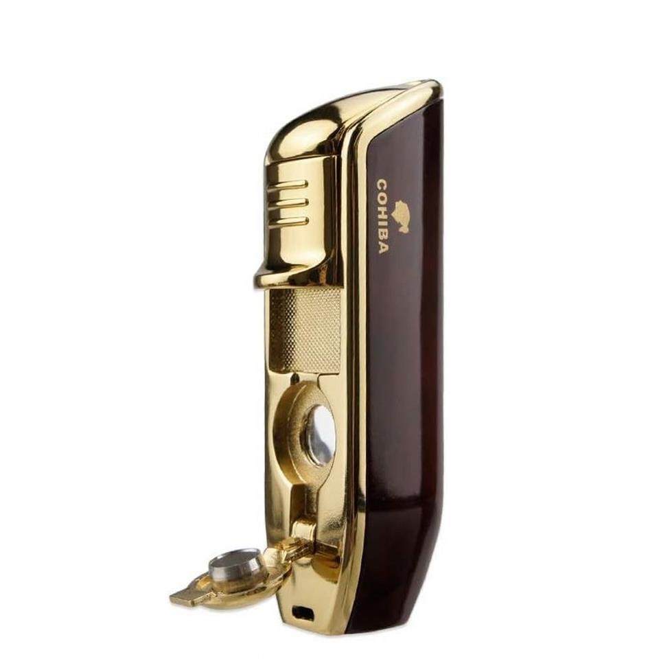 Cohiba CCM0215 3 Jet Torch Puro Çakmağı Kahve