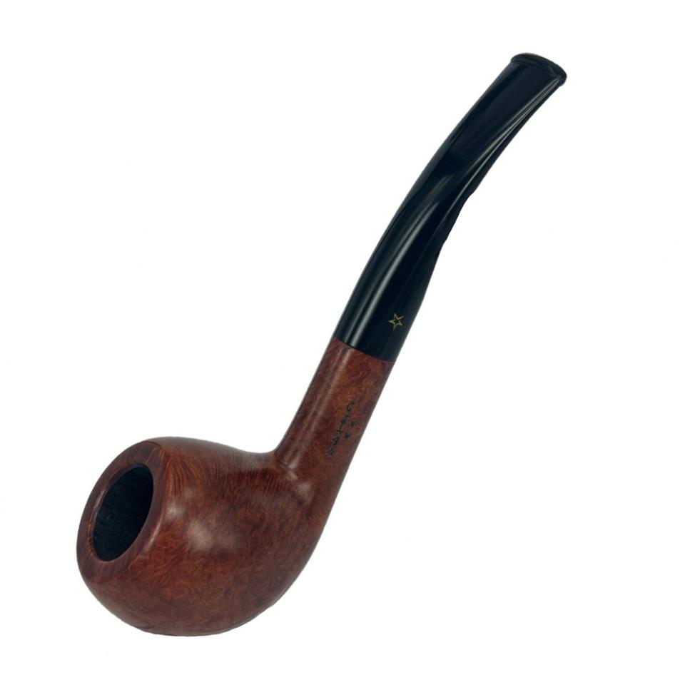 Şahin 308 Sarı Yıldız Bent Apple 9 mm Akrilik Saplı Pipo