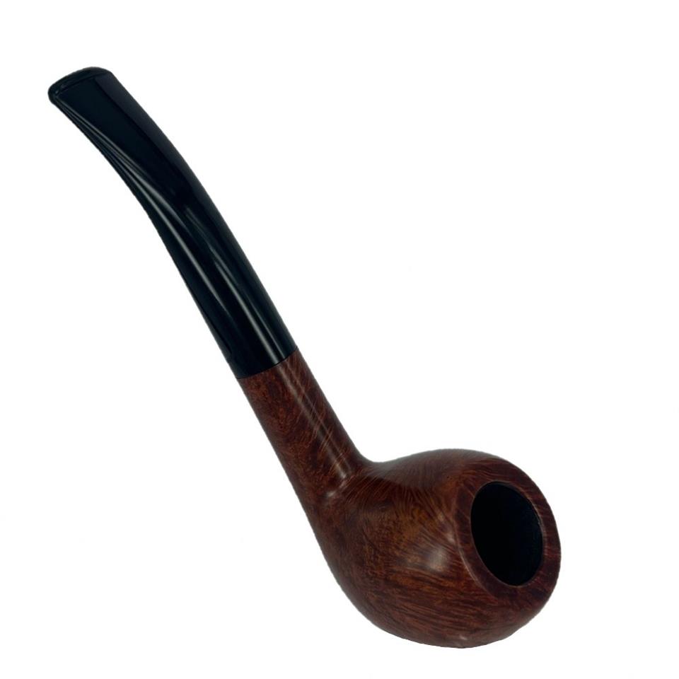 Şahin 308 Sarı Yıldız Bent Apple 9 mm Akrilik Saplı Pipo
