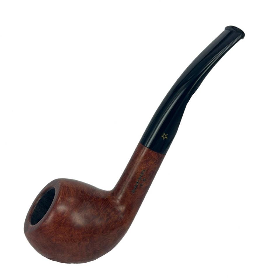 Şahin 308 Sarı Yıldız Bent Apple 9 mm Akrilik Saplı Pipo