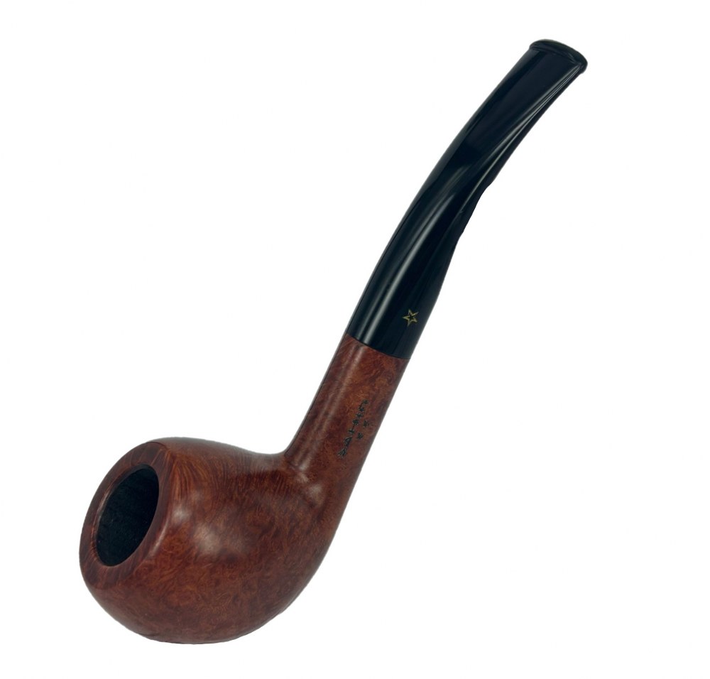 Şahin 308 Sarı Yıldız Bent Apple 9 mm Akrilik Saplı Pipo