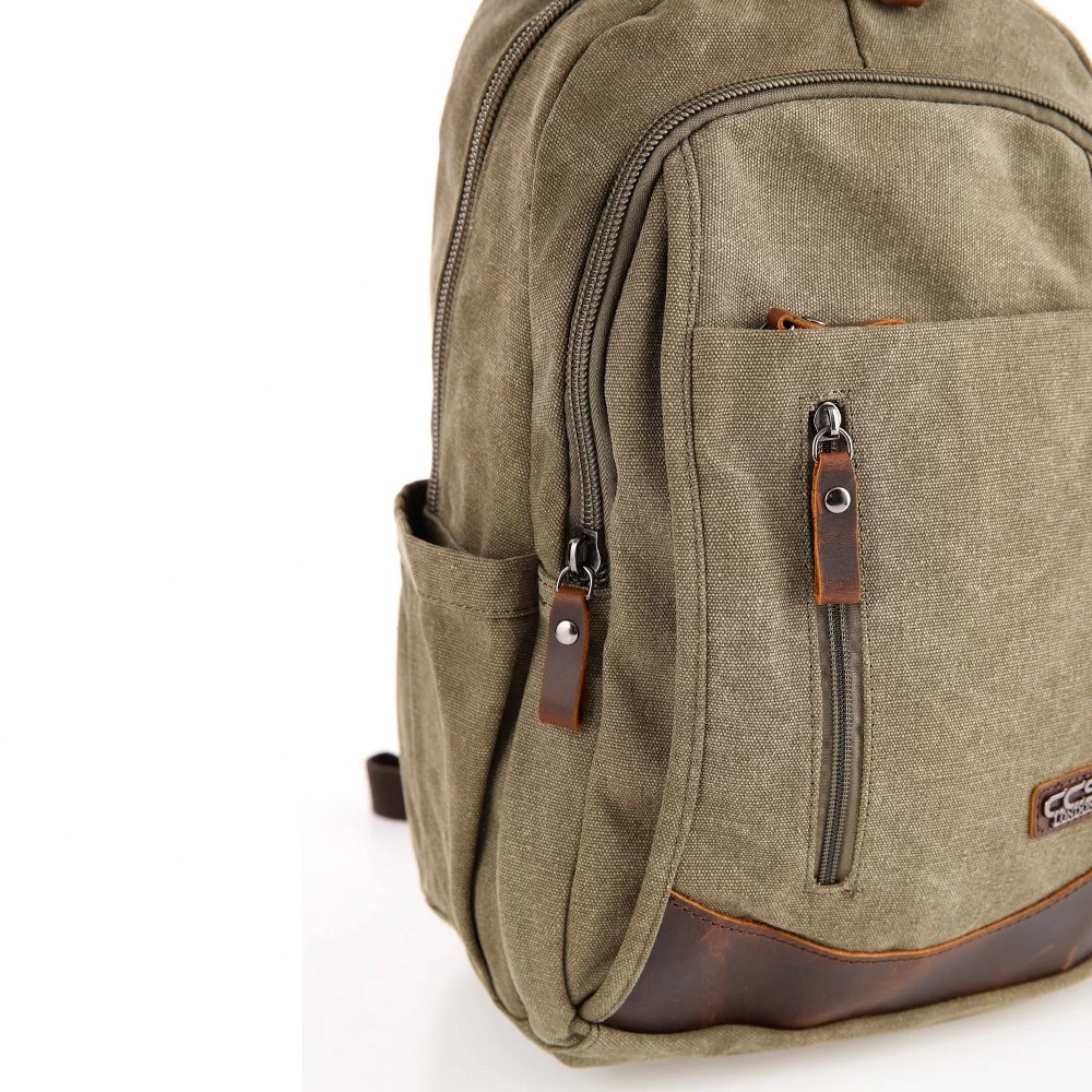  ÇÇS 51398 Kanvas Sırt Çantası Yeşil