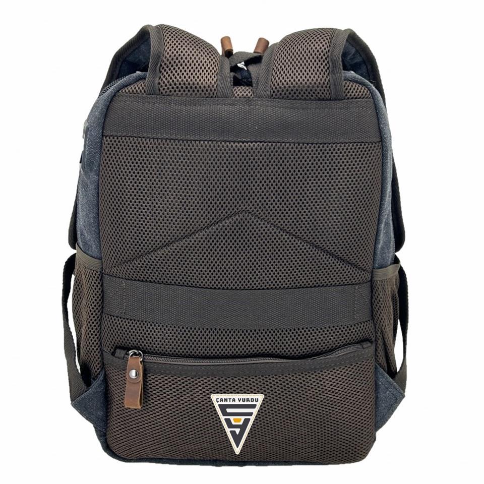 Ççs London 51567 Kanvas Laptop Bölmeli Sırt Çantası Siyah