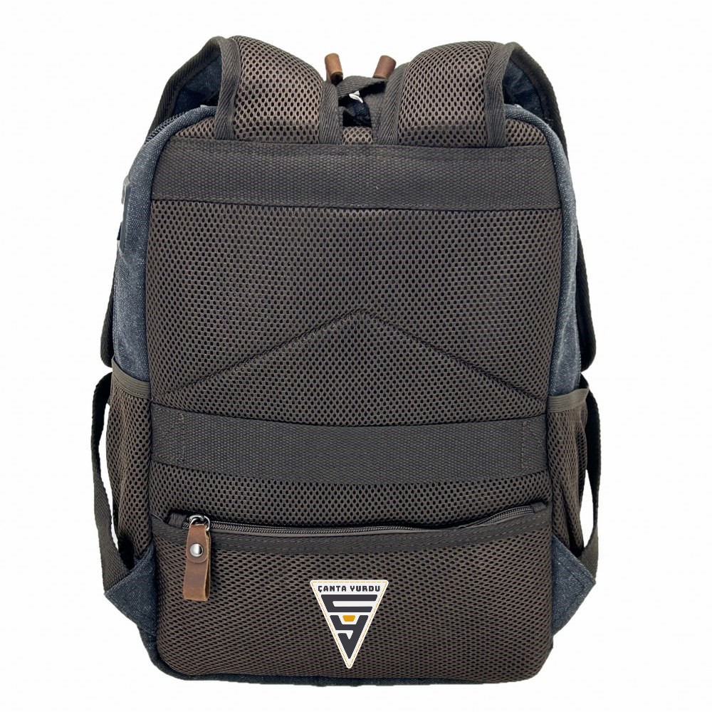 Ççs London 51567 Kanvas Laptop Bölmeli Sırt Çantası Siyah