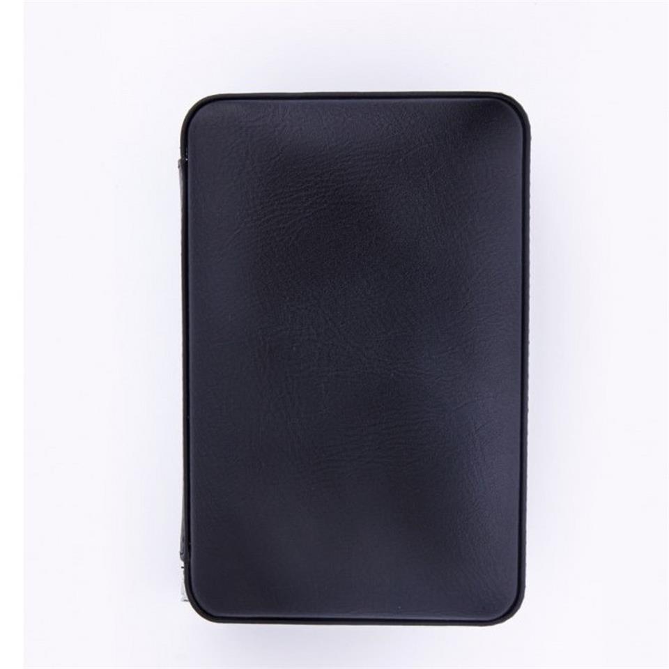 Deri Puro Saklama ve Taşıma Kutusu Humidor Siyah
