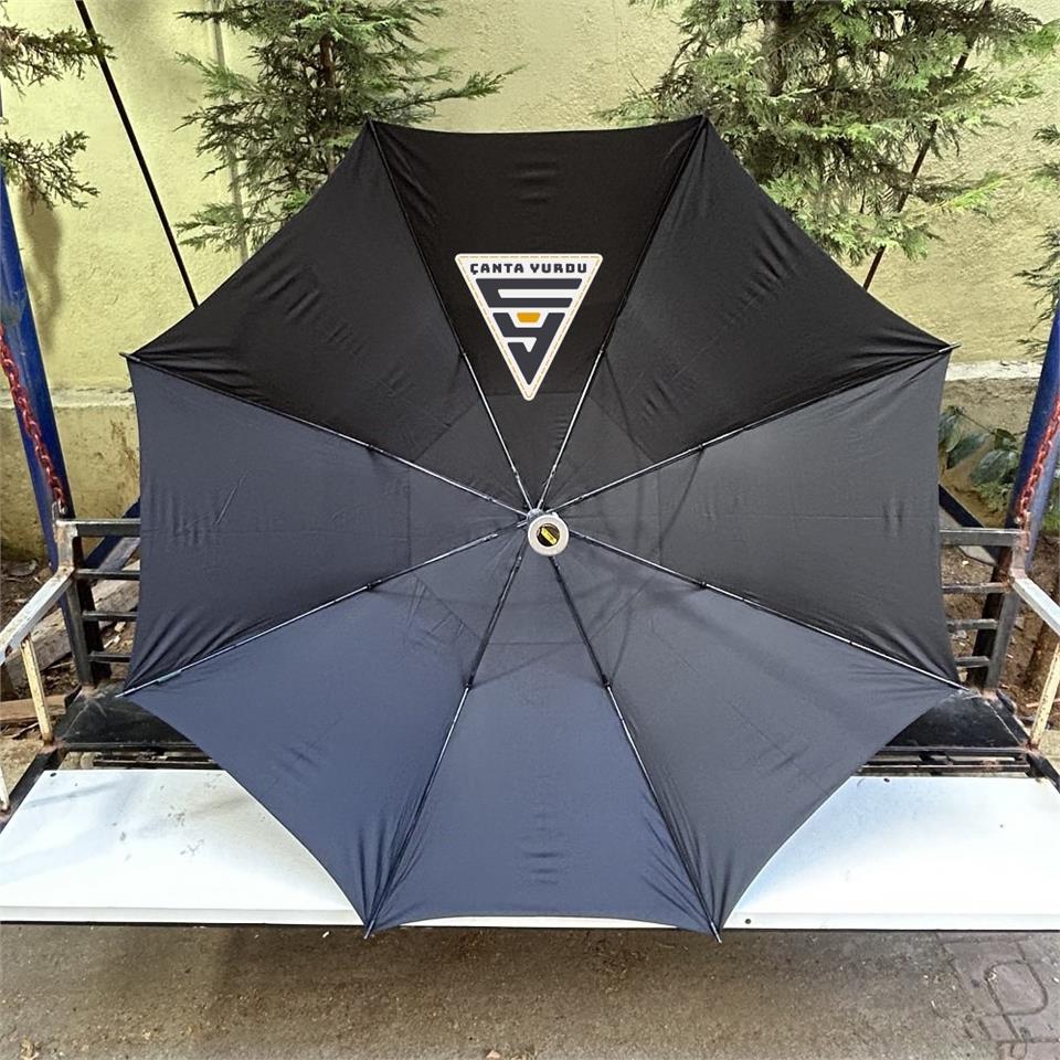April A-250G Protokol Vale Şemsiyesi Çift Katmanlı Şemsiye 130 Cm Siyah